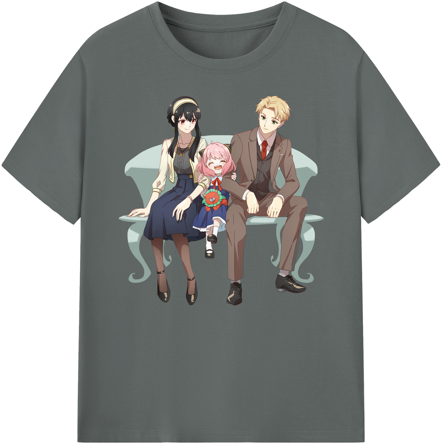 （画像用） SPY×FAMILY间谍家家酒 綿100％ メンズ半袖Tシャツ｜肌触りやわらか＆通気性